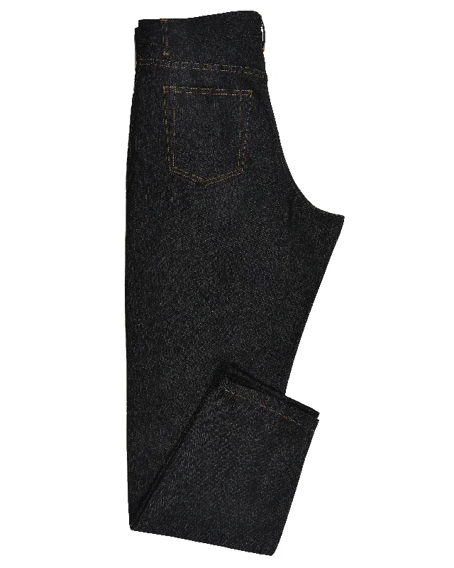 Men's Jeans with a Zip - Off Lower Leg for Convertible StyleLuxire selvedge - Midnight Grey Jeans