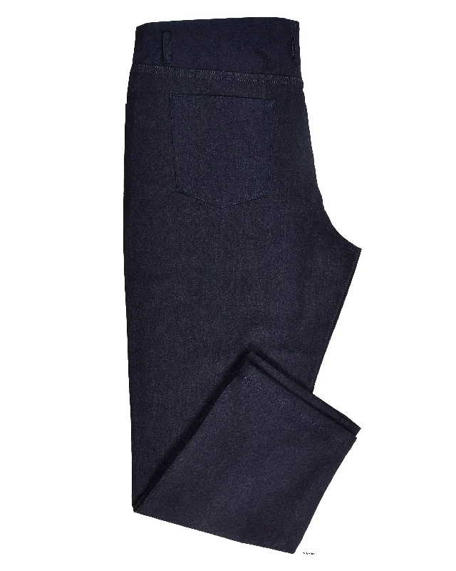 Men's Jeans with a Frayed Hem for a Casual and Effortless StyleDark Navy Stretchable Jeans