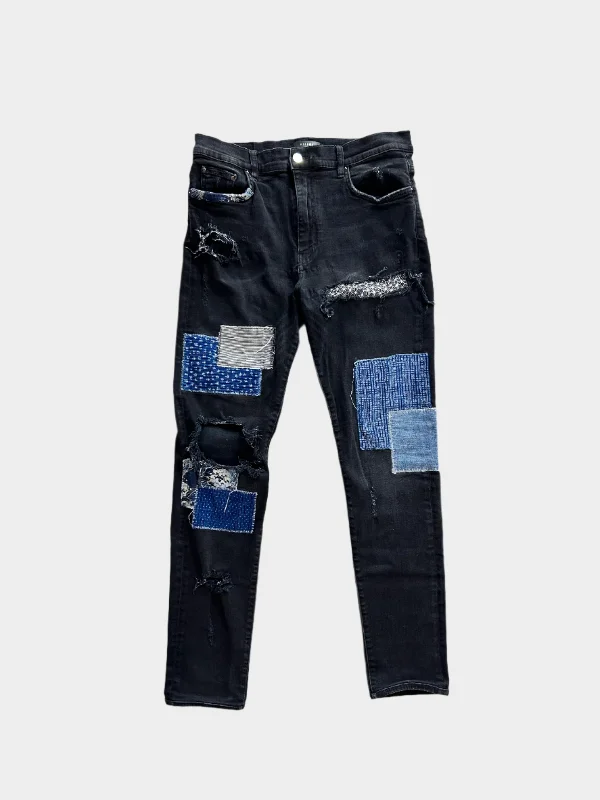 Men's Low - Rise Jeans in a Light Wash for a Casual and Youthful LookPatch Jeans