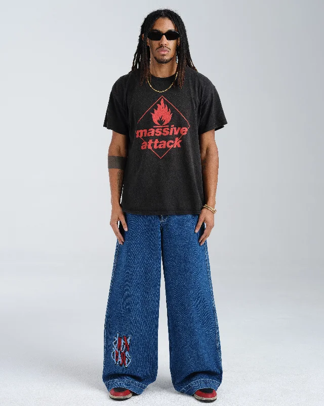 Men's Straight Leg Raw Denim Jeans for a Minimalist and Durable OptionRollin'. 26". Dark Stone.