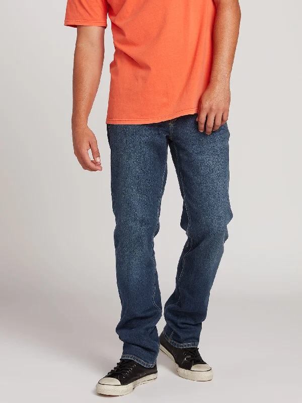 Men's Ripped Skinny Jeans in Acid Wash for an Edgy and Punk - Inspired StyleSolver Modern Fit Jeans - Medium Blue Wash