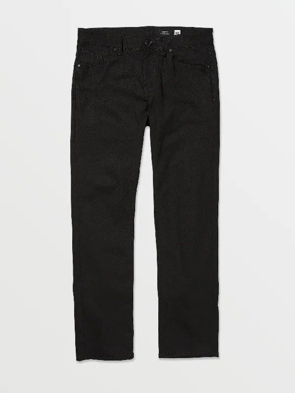 Men's High - Waisted Jeans in a Medium Wash for a Vintage - Style RevivalSolver Modern Fit Jeans - Black on Black