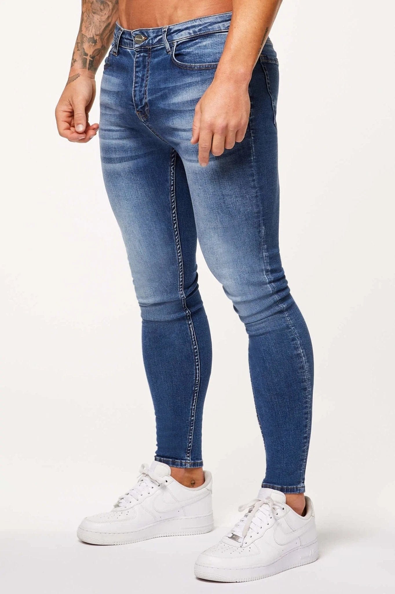 Men's Jeans with a Hidden Coin Pocket for Added ConvenienceSKINNY FIT JEANS - HERITAGE BLUE