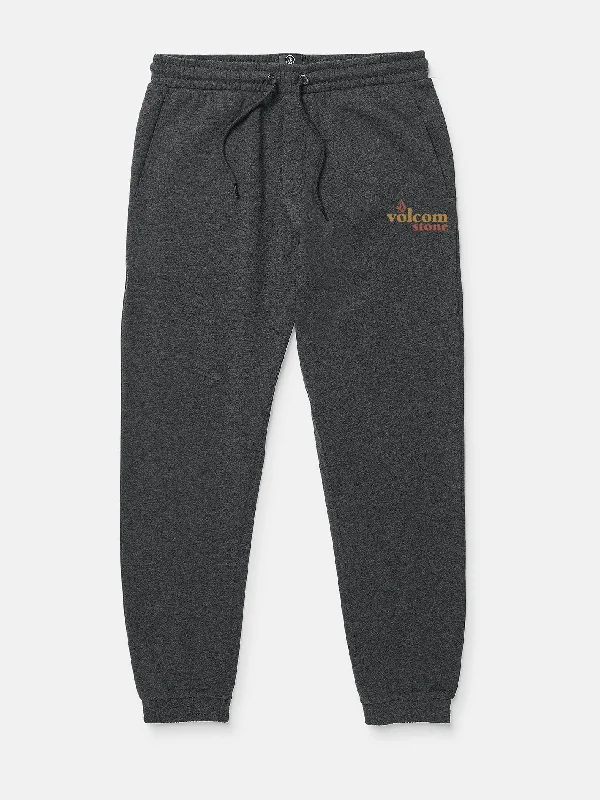 Men's Jeans with a Cargo - Inspired Knee Pocket for Extra StorageStone Bubbled Elastic Waist Pants - Heather Black