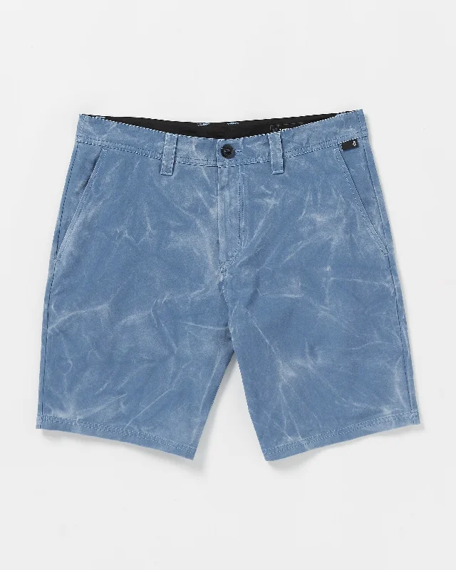 Men's High - Waisted Jeans in a Medium Wash for a Vintage - Style RevivalStone Faded Hybrid Shorts - Blueberry