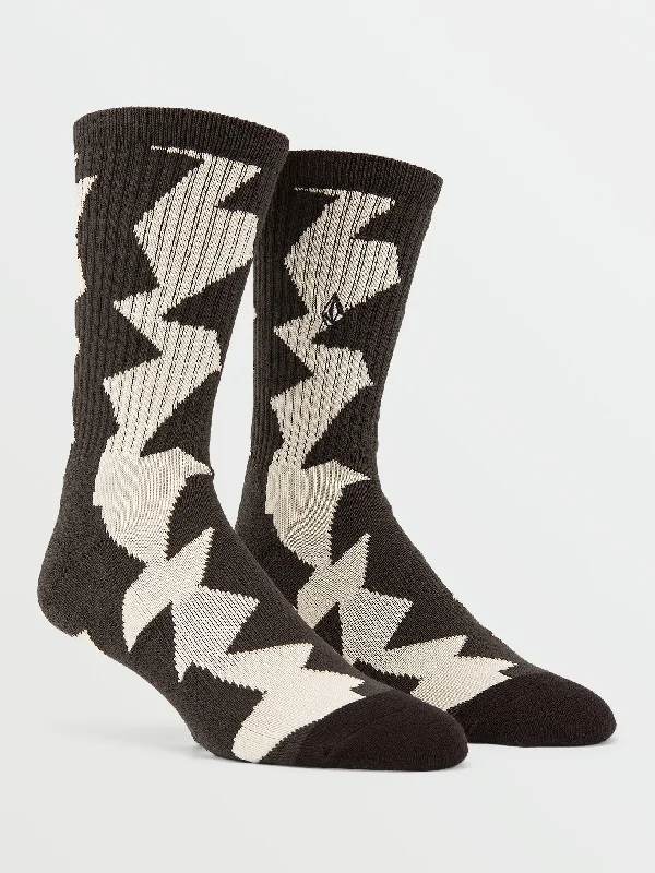 Men's Distressed Jeans with Patches for a Retro and DIY - Inspired AppearanceStoney Stone Socks - Dirty White