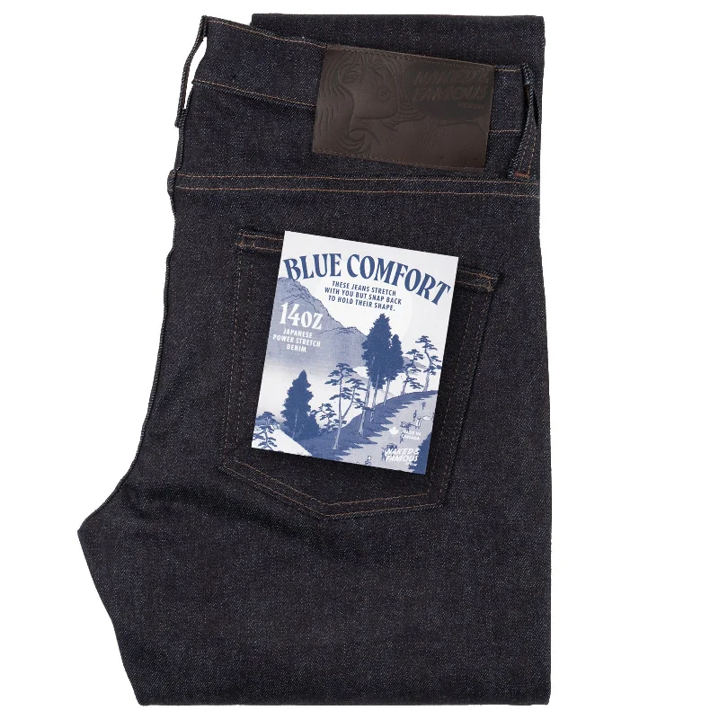 Men's Ripped Skinny Jeans in Acid Wash for an Edgy and Punk - Inspired StyleSuper Guy - Blue Comfort