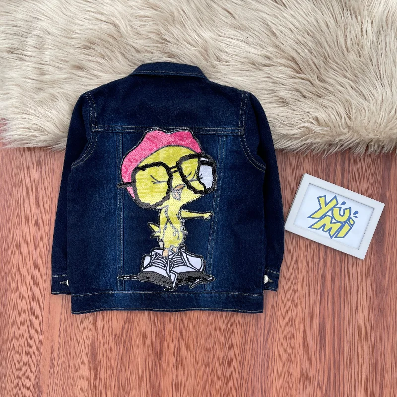 Men's Straight Leg Raw Denim Jeans for a Minimalist and Durable OptionTweet Tweet in Style! Girls' Blue Denim Jacket with Adorable Tweety!