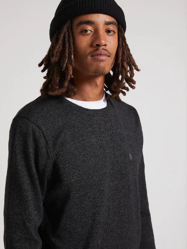 Men's Jeans with a Button - Fly for a Traditional and Classic AestheticUperstand Sweater - Black