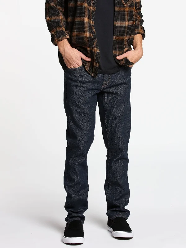 Men's High - Waisted Jeans in a Medium Wash for a Vintage - Style RevivalVorta Slim Fit Jeans - Grey Indigo Rinse
