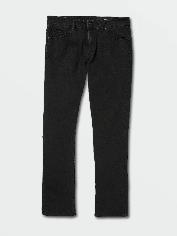 Plus Size Men's Relaxed Fit Jeans with a Faded Wash for a Vintage - Inspired LookVorta Slim Fit Jeans - Black Out