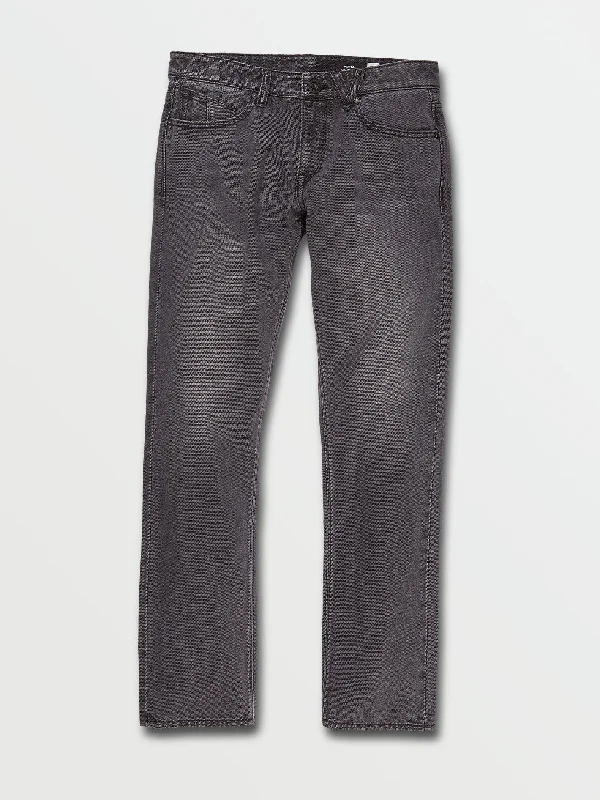 Men's Jeans with a Button - Fly for a Traditional and Classic AestheticVorta Slim Fit Jeans - Fade to Black