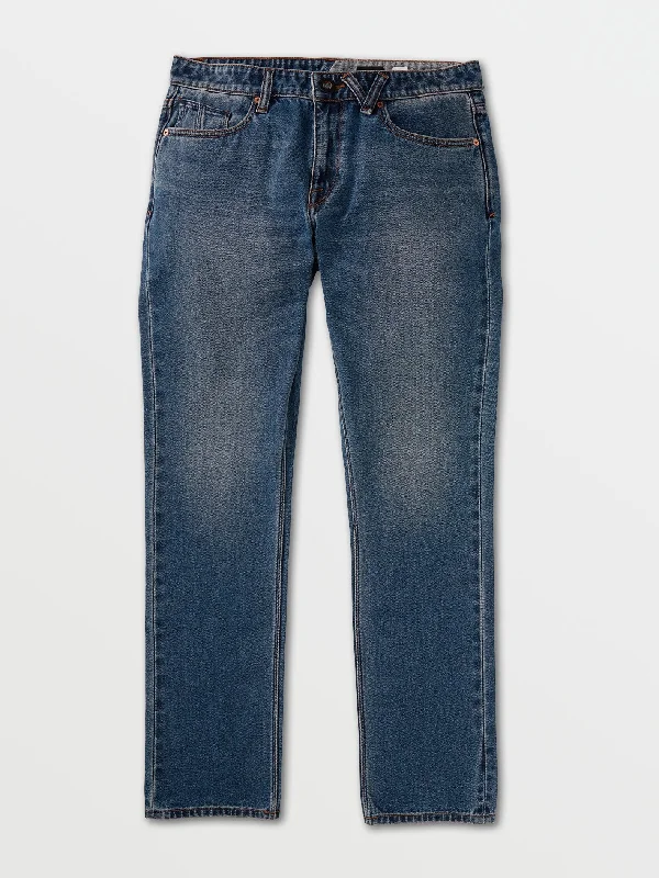 Men's Jeans with a Cargo - Inspired Knee Pocket for Extra StorageVorta Slim Fit Jeans - Middle Broken Blue