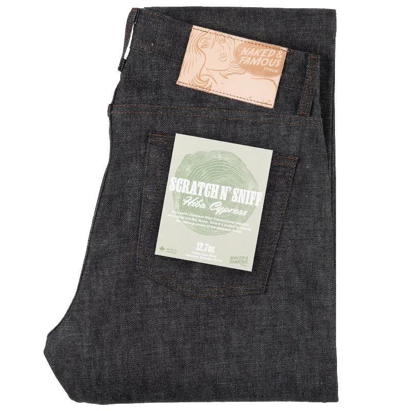 Plus Size Men's Relaxed Fit Jeans with a Tapered Leg for a Laid - Back VibeWeird Guy - Scratch-n-Sniff - Hiba Cypress