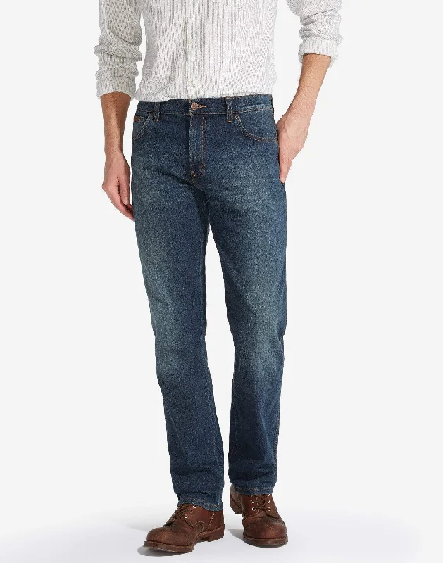 Men's Stretch Jeans with a Moisture - Wicking Lining for Active LifestylesWrangler Texas Stretch Authentic Straight Mens Jeans - Vintage Tint