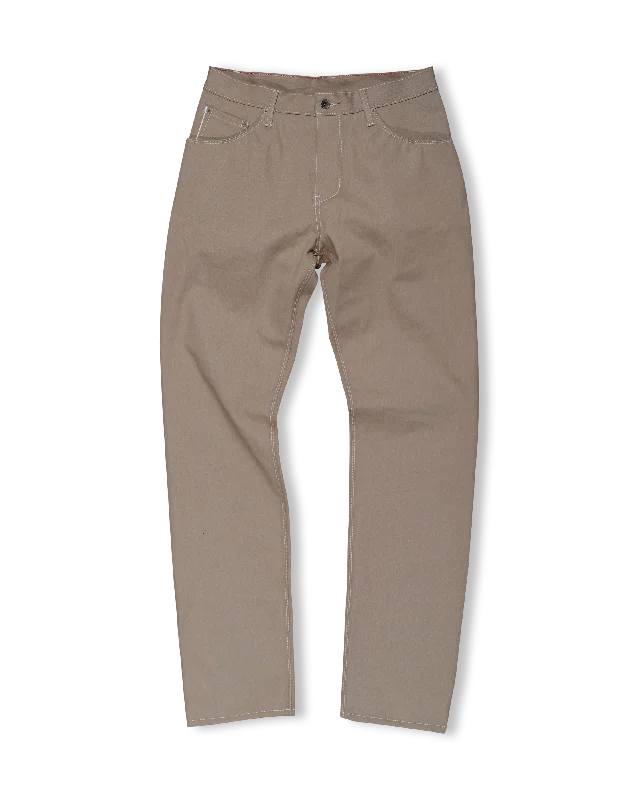 Men's Jeans with a Cargo - Inspired Knee Pocket for Extra StorageAlexander | Dark Khaki Selvage Men's Jeans with a Cargo - Inspired Knee Pocket for Extra StorageAlexander | Dark Khaki Selvage