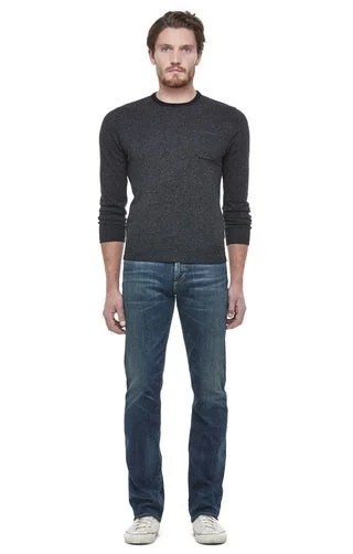 Plus Size Men's Straight Leg Jeans with Reinforced Knees for DurabilitySid  Classic Straight Argo Jeans
