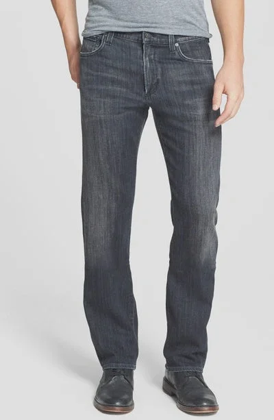 Men's Stretch Jeans with a Moisture - Wicking Lining for Active LifestylesThe Sid In Crow Straight Leg Jeans