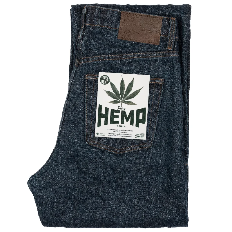 Plus Size Men's Straight Leg Jeans with Reinforced Knees for DurabilityClassic - Pure Hemp Denim Plus Size Men's Straight Leg Jeans with Reinforced Knees for DurabilityClassic - Pure Hemp Denim