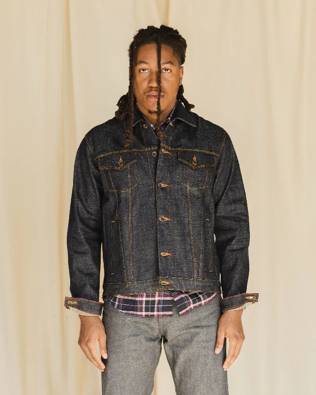 Men's Jeans with a Cargo - Inspired Knee Pocket for Extra StorageDenim Jacket | OG Nihon Menpu Men's Jeans with a Cargo - Inspired Knee Pocket for Extra StorageDenim Jacket | OG Nihon Menpu