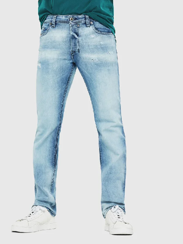 Men's High - Waisted Jeans in a Medium Wash for a Vintage - Style RevivalSafado Slim Straight C81AS Jeans