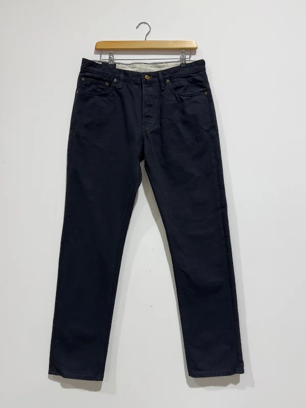 Men's High - Waisted Jeans in a Medium Wash for a Vintage - Style RevivalDJB0120 - Slim - W32 L32 Men's High - Waisted Jeans in a Medium Wash for a Vintage - Style RevivalDJB0120 - Slim - W32 L32
