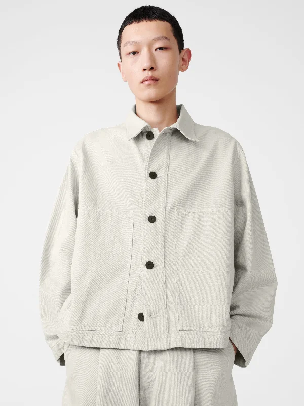 Men's Jeans with a Frayed Hem for a Casual and Effortless StyleGraph Denim Jacket in Bone Grey Men's Jeans with a Frayed Hem for a Casual and Effortless StyleGraph Denim Jacket in Bone Grey