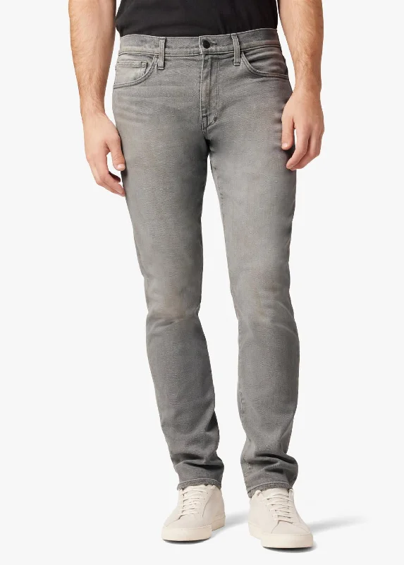 Men's Distressed Jeans with Patches for a Retro and DIY - Inspired AppearanceBrixton Straight And Narrow In Driss Jeans