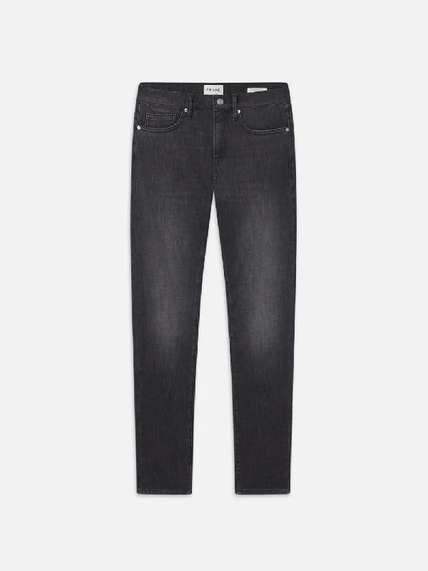 Men's Jeans with a Hidden Coin Pocket for Added ConvenienceL'Homme Slim -- Daxton Dark Men's Jeans with a Hidden Coin Pocket for Added ConvenienceL'Homme Slim -- Daxton Dark