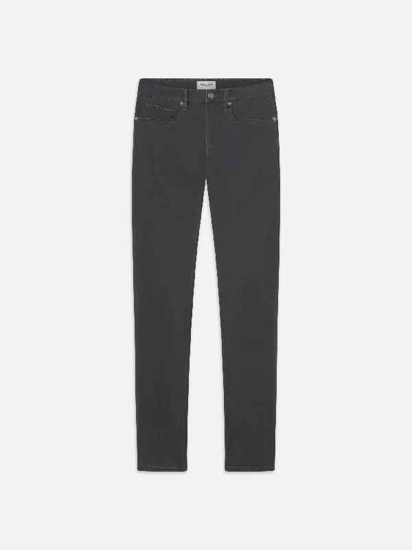 Men's Low - Rise Jeans in a Light Wash for a Casual and Youthful LookL'Homme Slim Brushed Twill -- Slate Gray Men's Low - Rise Jeans in a Light Wash for a Casual and Youthful LookL'Homme Slim Brushed Twill -- Slate Gray