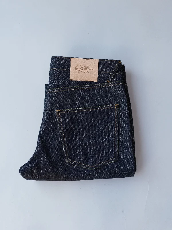 Men's Straight Leg Raw Denim Jeans for a Minimalist and Durable OptionMens Japanese Grey Weft Selvedge Men's Straight Leg Raw Denim Jeans for a Minimalist and Durable OptionMens Japanese Grey Weft Selvedge