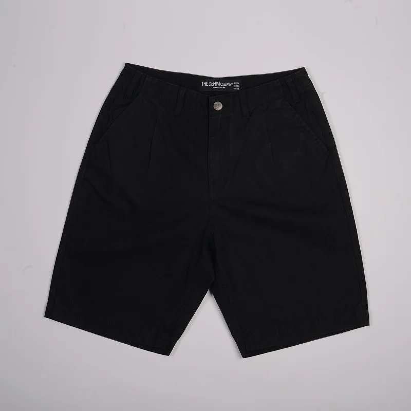 Men's Distressed Jeans with Patches for a Retro and DIY - Inspired AppearanceChino Short (Black) Men's Distressed Jeans with Patches for a Retro and DIY - Inspired AppearanceChino Short (Black)
