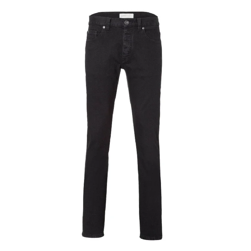Men's High - Waisted Jeans in a Medium Wash for a Vintage - Style RevivalMens Slim Straight Jeans - Black One Wash