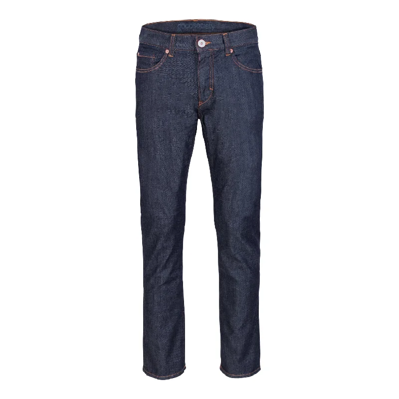 Men's Jeans with a Frayed Hem for a Casual and Effortless StyleMens Slim Straight Stretch Jeans - Raw One Wash Men's Jeans with a Frayed Hem for a Casual and Effortless StyleMens Slim Straight Stretch Jeans - Raw One Wash