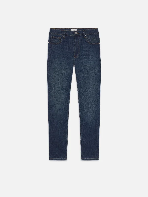 Plus Size Men's Straight Leg Jeans with Reinforced Knees for DurabilityModern Straight -- Benz