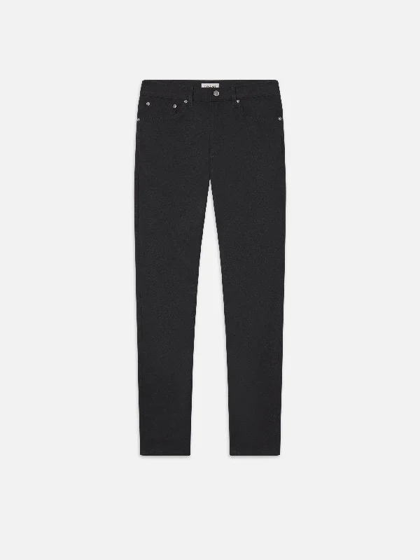 Men's Distressed Jeans with Patches for a Retro and DIY - Inspired AppearanceFlannel Modern Straight -- Charcoal Men's Distressed Jeans with Patches for a Retro and DIY - Inspired AppearanceFlannel Modern Straight -- Charcoal