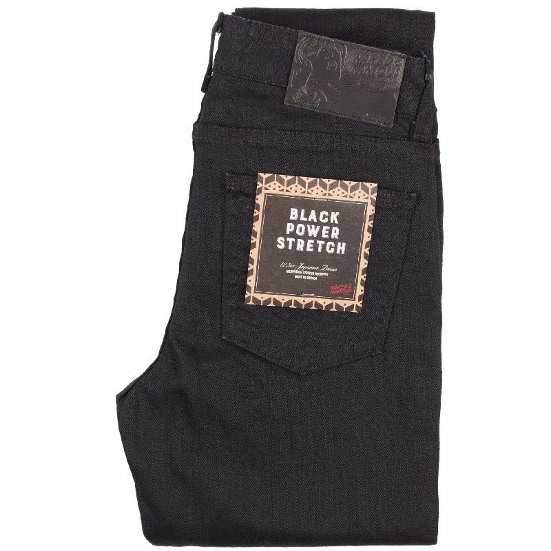 Men's Jeans with a Cargo - Inspired Knee Pocket for Extra StorageWomen's - Skinny - Black Power Stretch Men's Jeans with a Cargo - Inspired Knee Pocket for Extra StorageWomen's - Skinny - Black Power Stretch