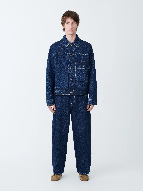 Men's Jeans with a Button - Fly for a Traditional and Classic AestheticPaolo Denim Pant in Indigo Wash Men's Jeans with a Button - Fly for a Traditional and Classic AestheticPaolo Denim Pant in Indigo Wash