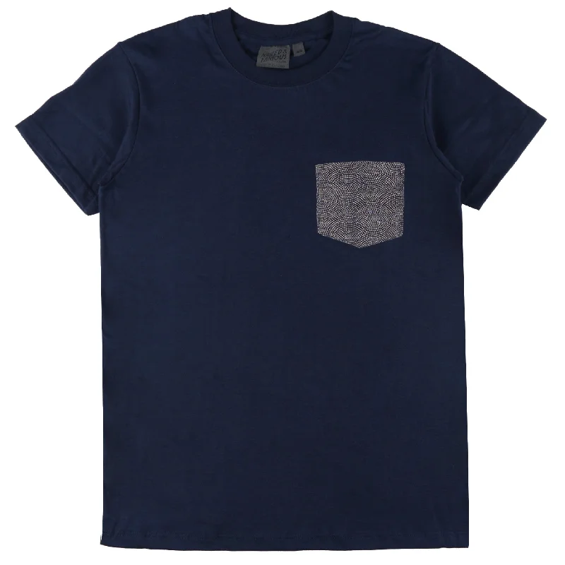 Men's Slim Fit Stretch Jeans in Dark Wash for a Modern and Comfortable LookPocket Tee - Navy + Kimono Print - Scales Men's Slim Fit Stretch Jeans in Dark Wash for a Modern and Comfortable LookPocket Tee - Navy + Kimono Print - Scales