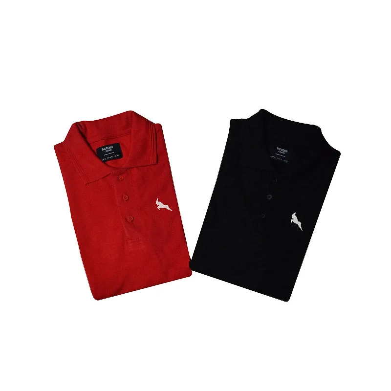 Men's Straight Leg Raw Denim Jeans for a Minimalist and Durable OptionRed Polo T-Shirt Men's Straight Leg Raw Denim Jeans for a Minimalist and Durable OptionRed Polo T-Shirt