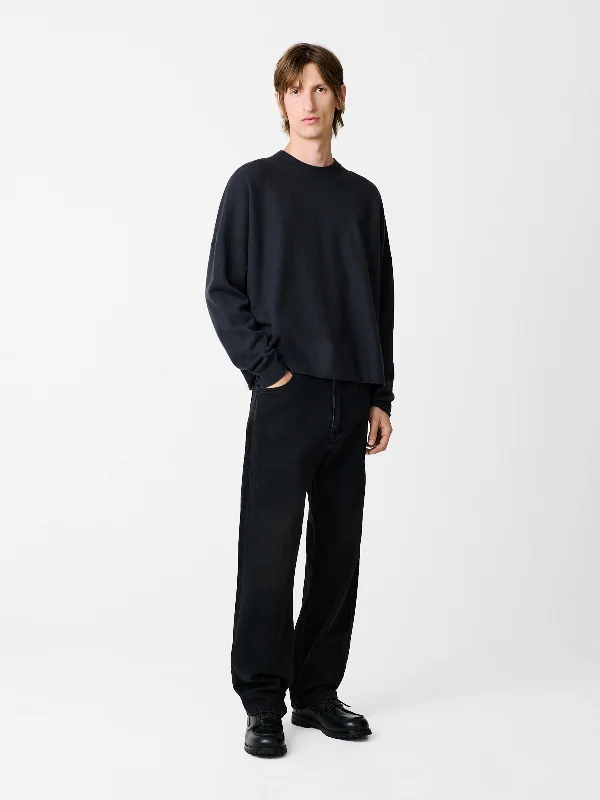 Men's Low - Rise Jeans in a Light Wash for a Casual and Youthful LookRiso Denim Pant in Washed Black Men's Low - Rise Jeans in a Light Wash for a Casual and Youthful LookRiso Denim Pant in Washed Black