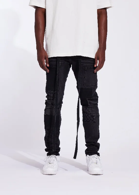 Men's High - Waisted Jeans in a Medium Wash for a Vintage - Style RevivalStanton Cargo Denim Men's High - Waisted Jeans in a Medium Wash for a Vintage - Style RevivalStanton Cargo Denim