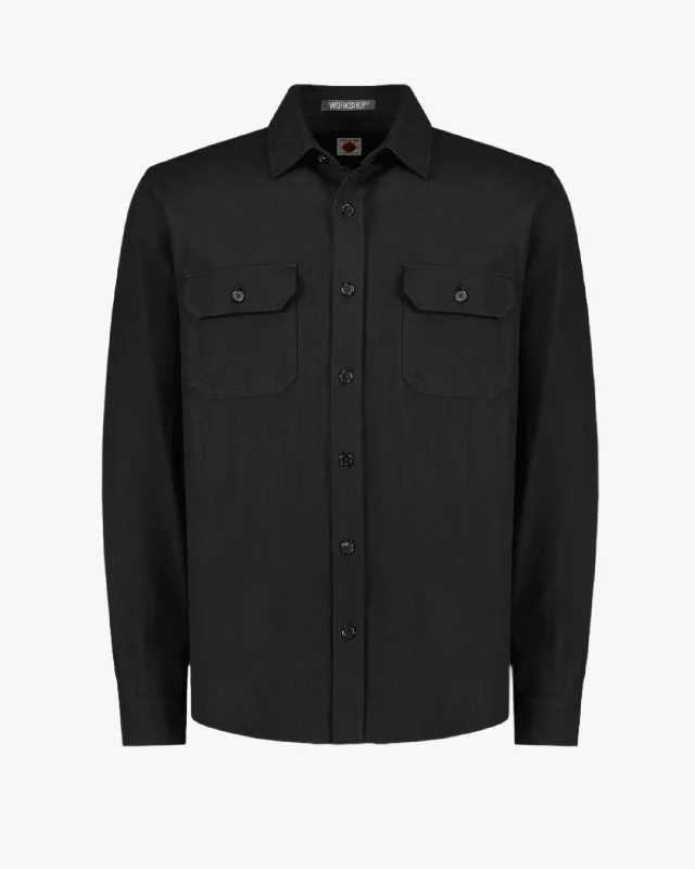 Plus Size Men's Bootcut Jeans with a Relaxed Waist for a Classic and Comfortable FitEngineer Shirt - Herringbone Plus Size Men's Bootcut Jeans with a Relaxed Waist for a Classic and Comfortable FitEngineer Shirt - Herringbone
