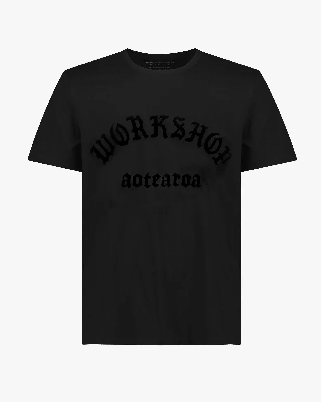 Men's Jeans with a Frayed Hem for a Casual and Effortless StyleBasic Tee (Blackletter II) Men's Jeans with a Frayed Hem for a Casual and Effortless StyleBasic Tee (Blackletter II)