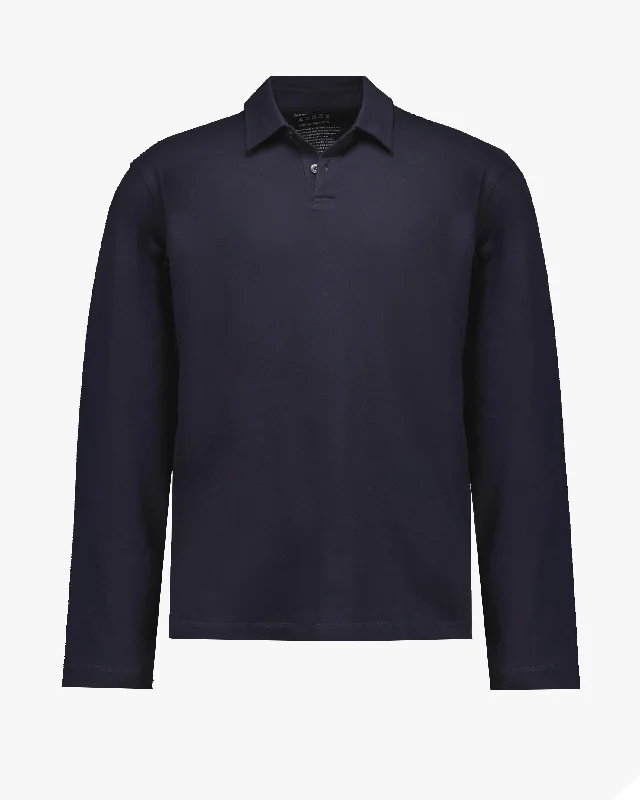 Men's Slim Fit Stretch Jeans in Dark Wash for a Modern and Comfortable LookLongsleeve Polo Shirt