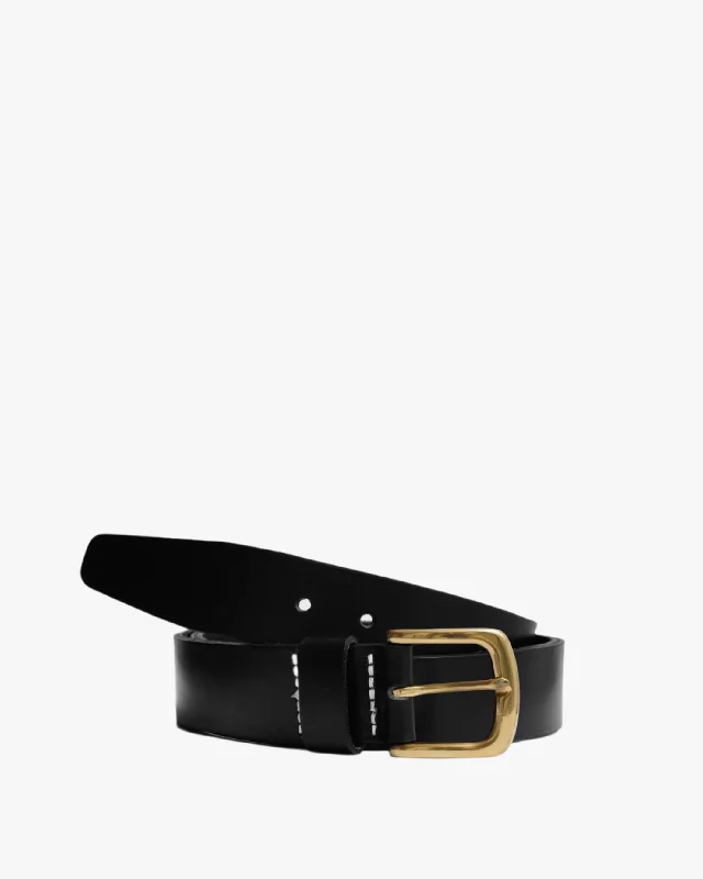Men's Jeans with an Elastic Waistband for Ultimate ComfortClassic Leather Belt