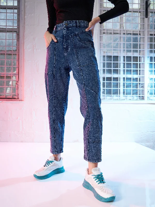 Plus Size Men's Relaxed Fit Jeans with a Faded Wash for a Vintage - Inspired LookWomen Blue Denim Relax Fit Cropped Jeans Plus Size Men's Relaxed Fit Jeans with a Faded Wash for a Vintage - Inspired LookWomen Blue Denim Relax Fit Cropped Jeans