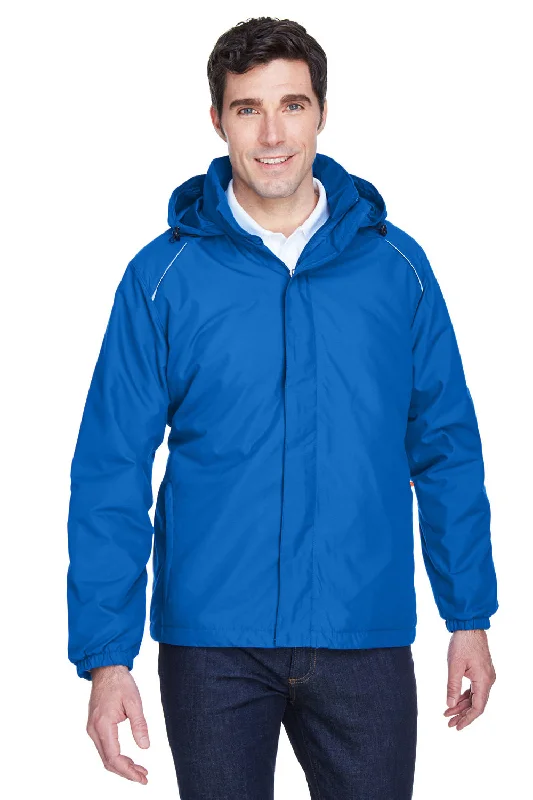 Denim men jackets with embroidered patches for a personalized touchCore 365 Mens Brisk Full Zip Hooded Jacket - True Royal Blue Denim men jackets with embroidered patches for a personalized touchCore 365 Mens Brisk Full Zip Hooded Jacket - True Royal Blue