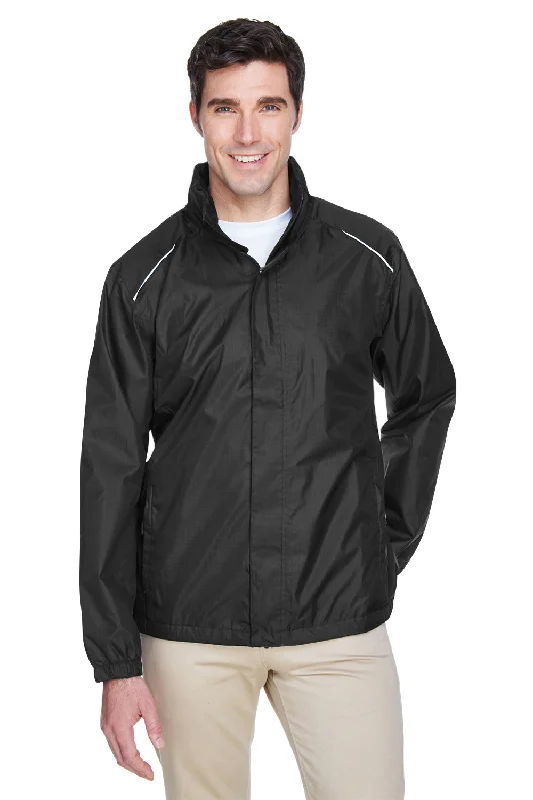 Men jackets with a built - in hood that can be stowed away when not in useCore 365 Mens Climate Waterproof Full Zip Hooded Jacket - Black Men jackets with a built - in hood that can be stowed away when not in useCore 365 Mens Climate Waterproof Full Zip Hooded Jacket - Black