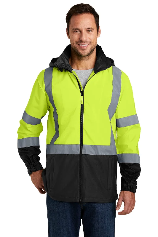 Windbreaker men jackets with UV protection for outdoor activitiesCornerStone Mens ANSI 107 Class 3 Water Resistant Full Zip Hooded Jacket - Safety Yellow Windbreaker men jackets with UV protection for outdoor activitiesCornerStone Mens ANSI 107 Class 3 Water Resistant Full Zip Hooded Jacket - Safety Yellow